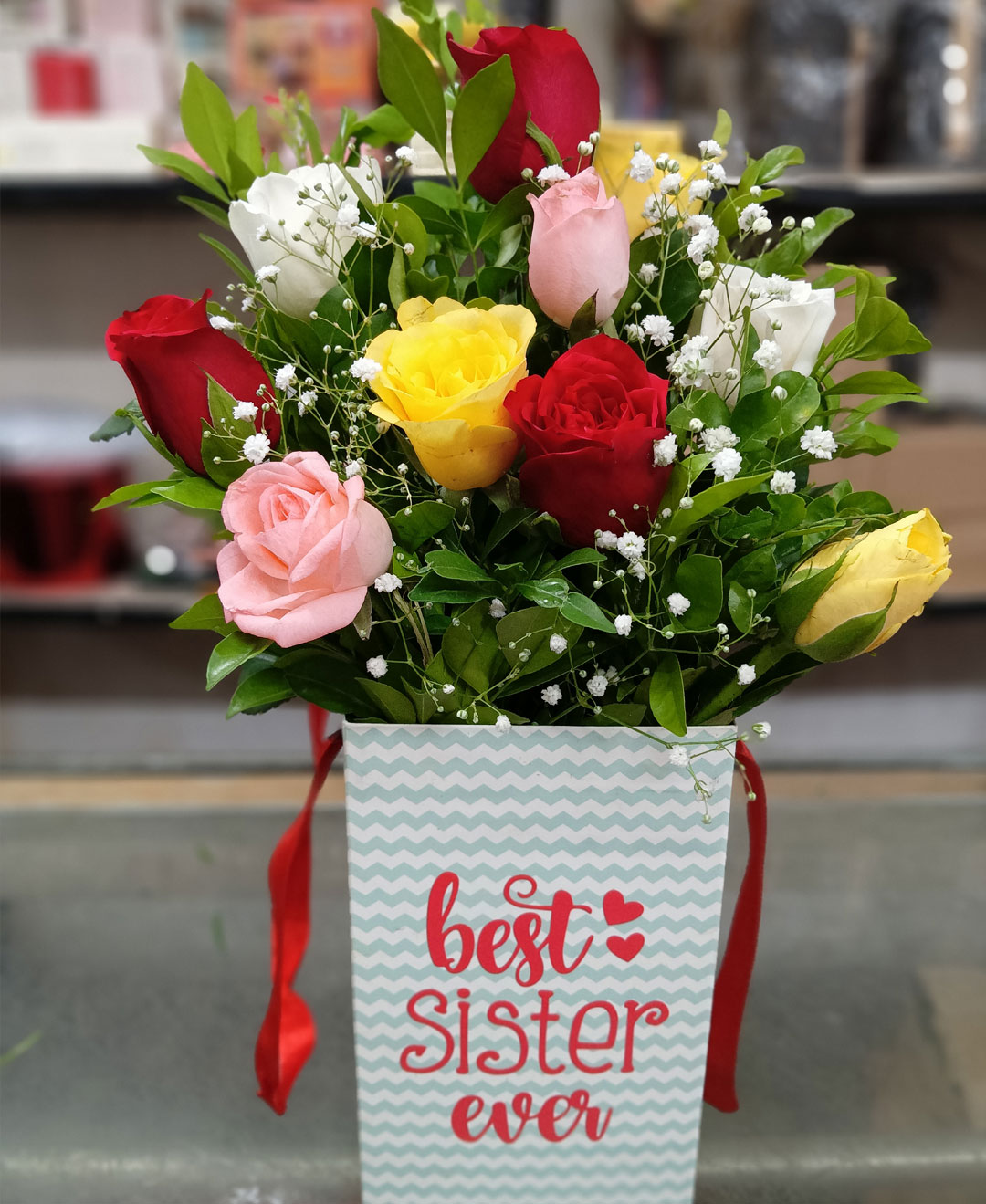 Rainbow Rose Box