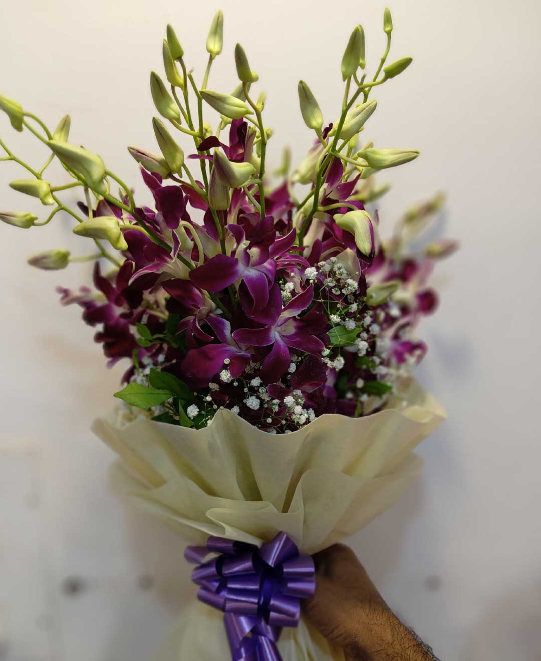 Purple Elegance Orchid Bouquet