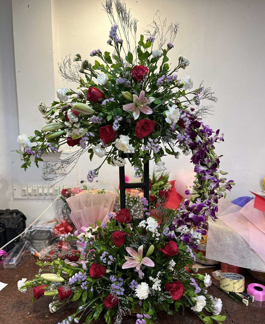 Majestic Floral Tower