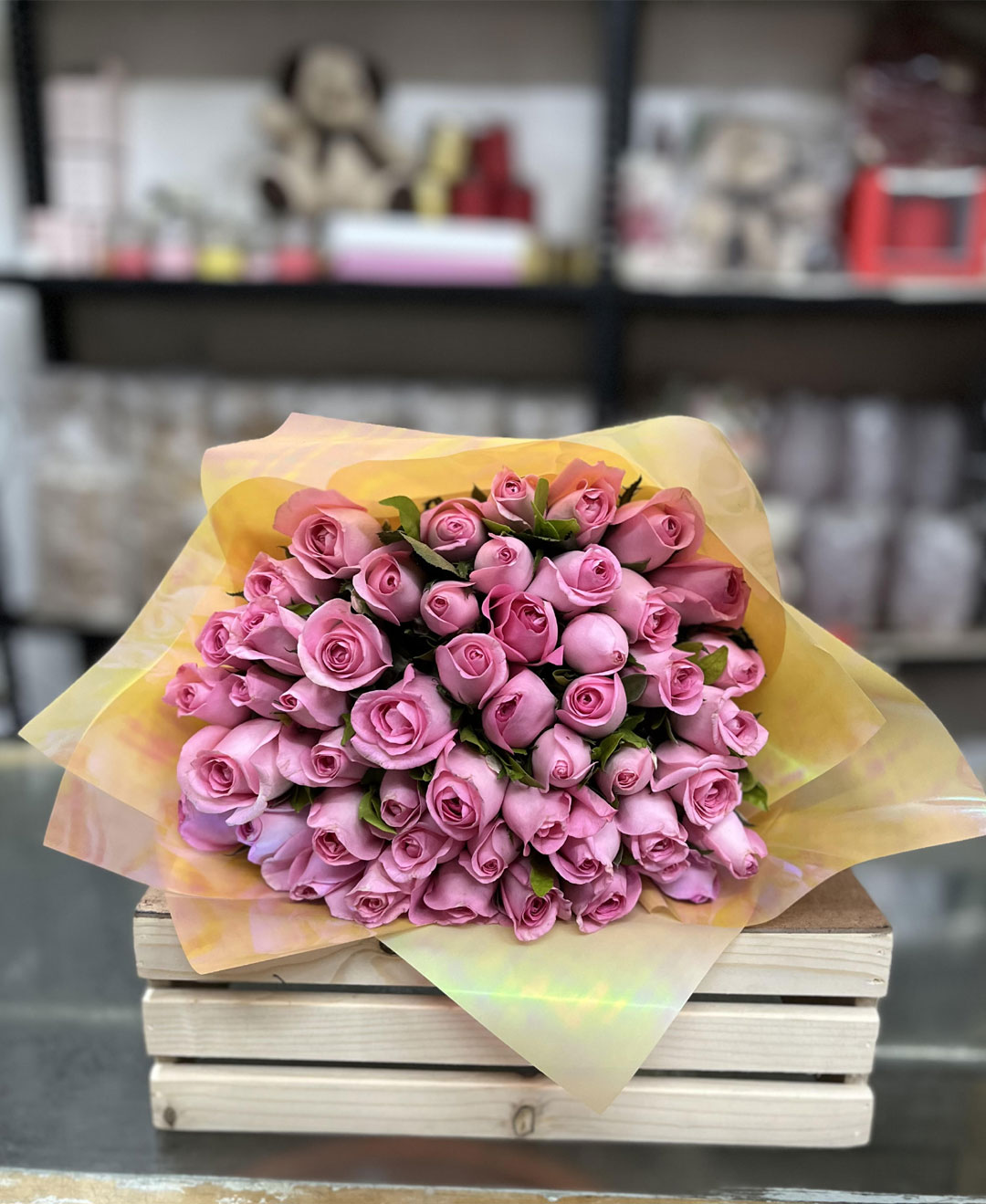 Pink Petal Cascade Bouquet (mother’s day gift)